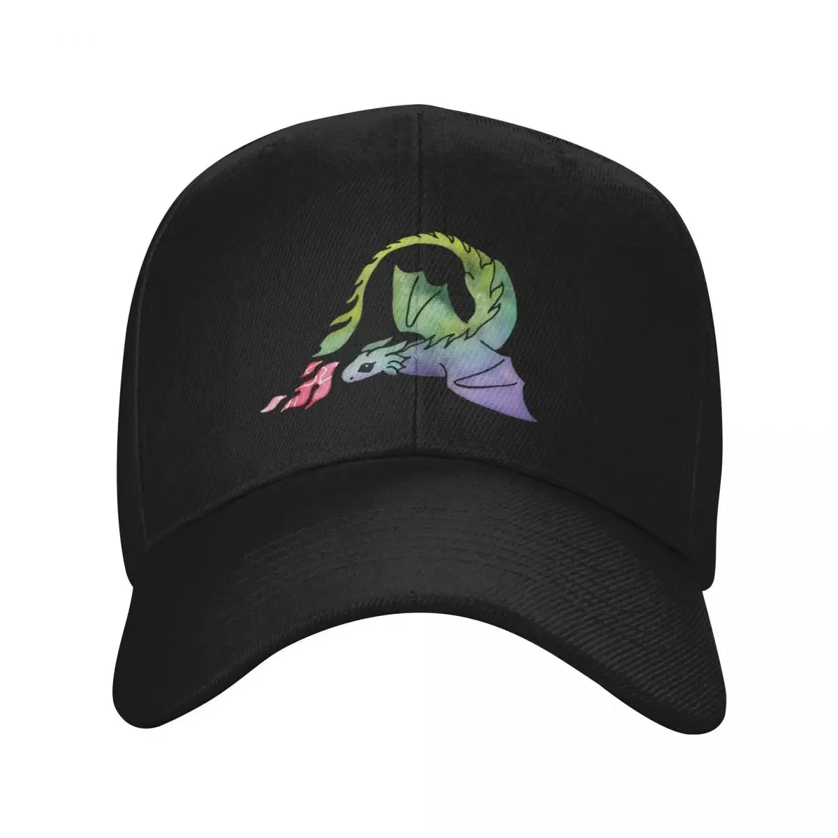 2026 Dragon fire dark rainbow Baseball Cap Snap Back Hat Hip Hop Anime beach hat Women's Golf Wear Men's