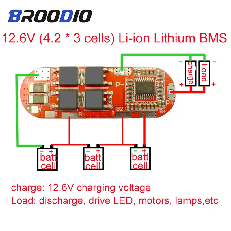 BMS 3S 4S 5S 12.6V 16.8V 21V ternaria ai polimeri di litio scheda di protezione della batteria al litio 3SBMS 3.7V scheda di protezione della batteria agli ioni di litio