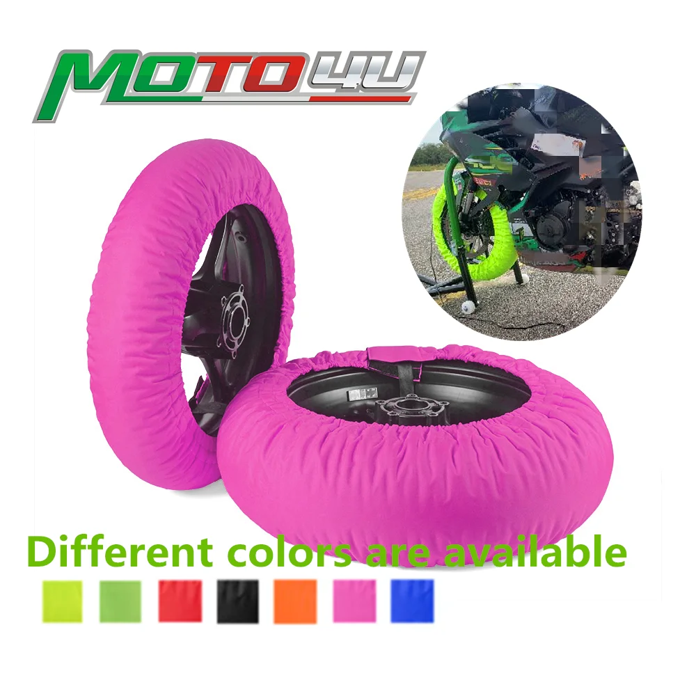 110/120 Race Tire Warmer Motorcycle Tyre Warmer Front and Rear 1 Pair Tire heating Electric blanket 80 Degrees