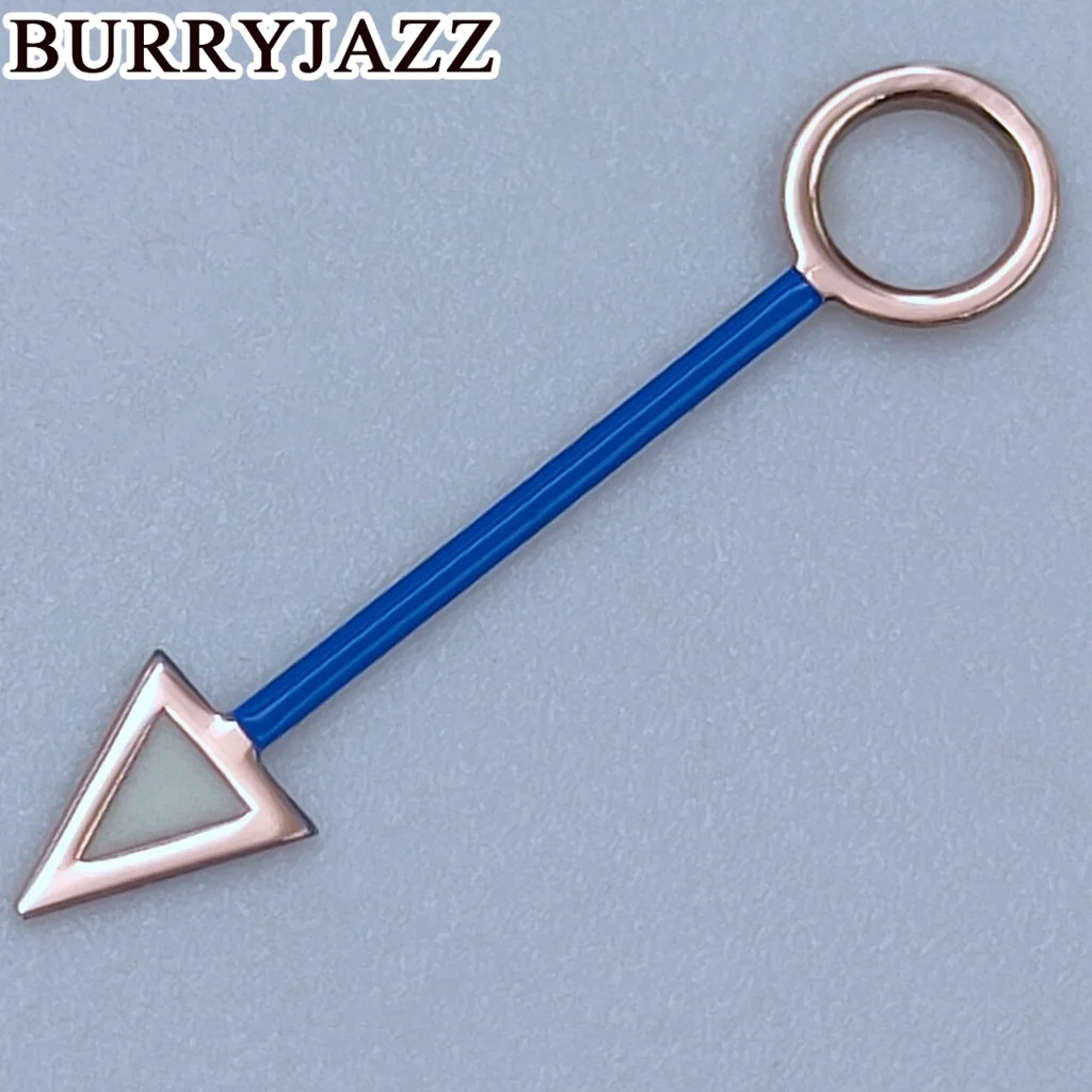 Burry jazz Silber Gold Roségold Schwarz Blau Grün Lila Braun Uhrzeiger Leuchtende Zeiger passen nh34 gmt Bewegungen – Detail 19