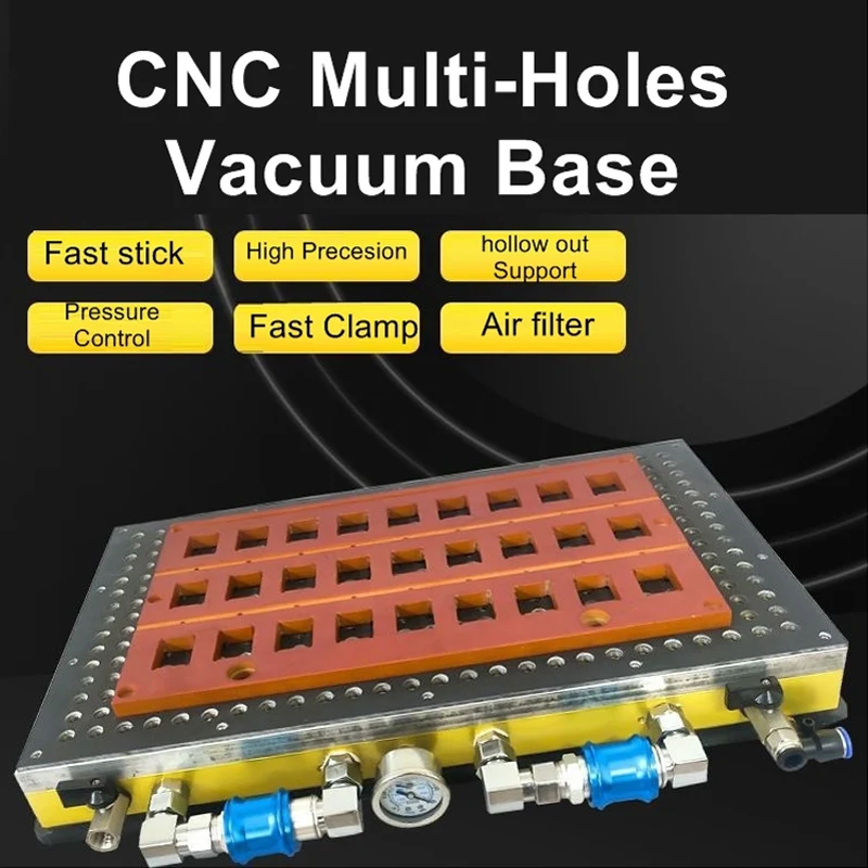 700/1500/2000W Universal CNC Multi-holes Vacuum Work Base Platform No Need Sealing Strip 300*200MM/300*400MM/600*400MM/800*500MM