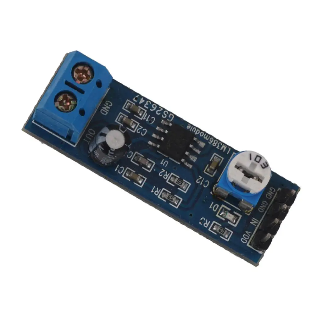 

LM386 200 Gain Audio Amplifier Module Adjustable Volume OEM for