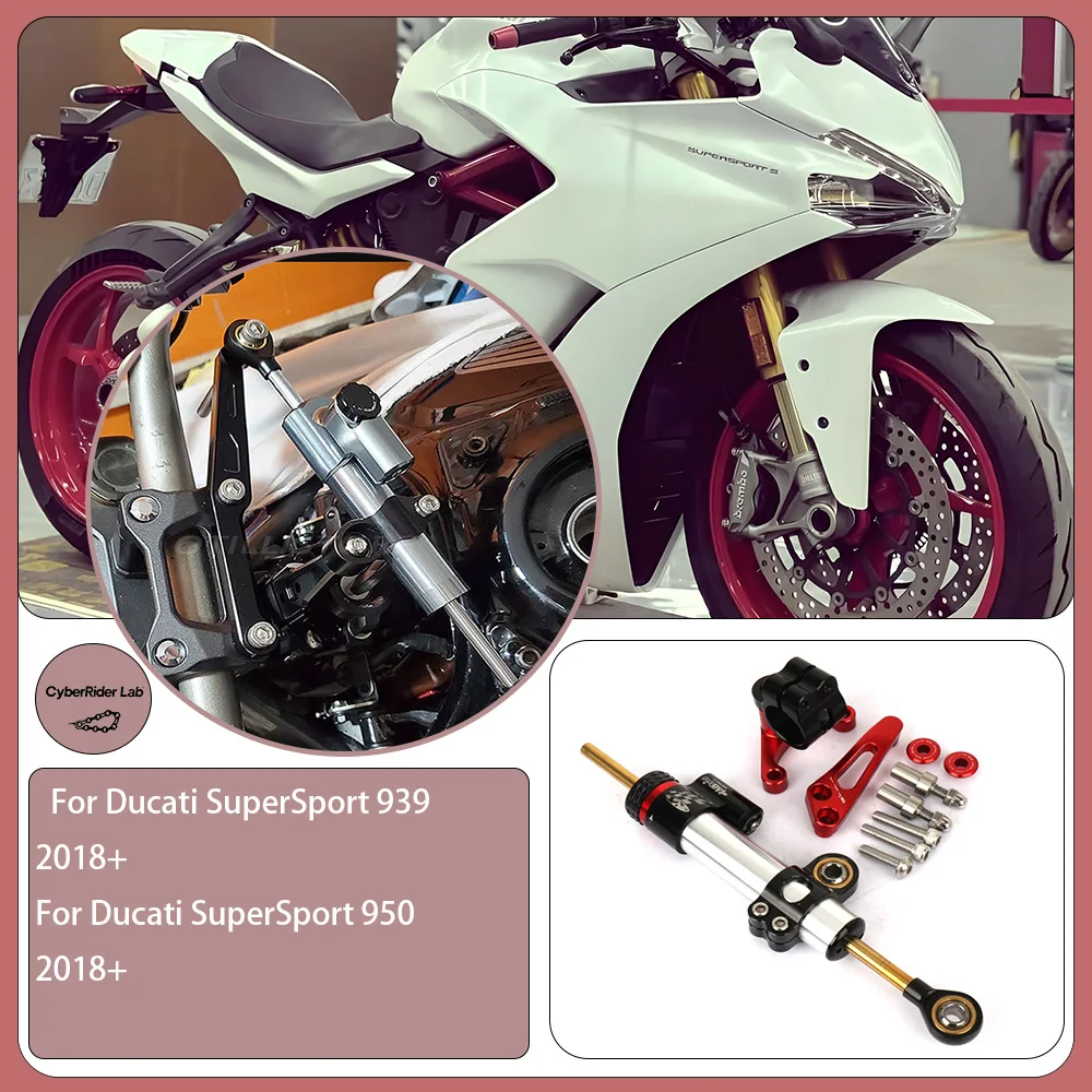 Untuk Ducati SuperSport 939/950 2018-2025 Kit Dudukan Penstabil Peredam Kemudi-Hadiah Pengendara Kembali Ke Sekolah ​ ​