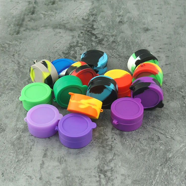 5 pcs 10ML silicone wax jar container Storage box Oil container smoking tobacco container