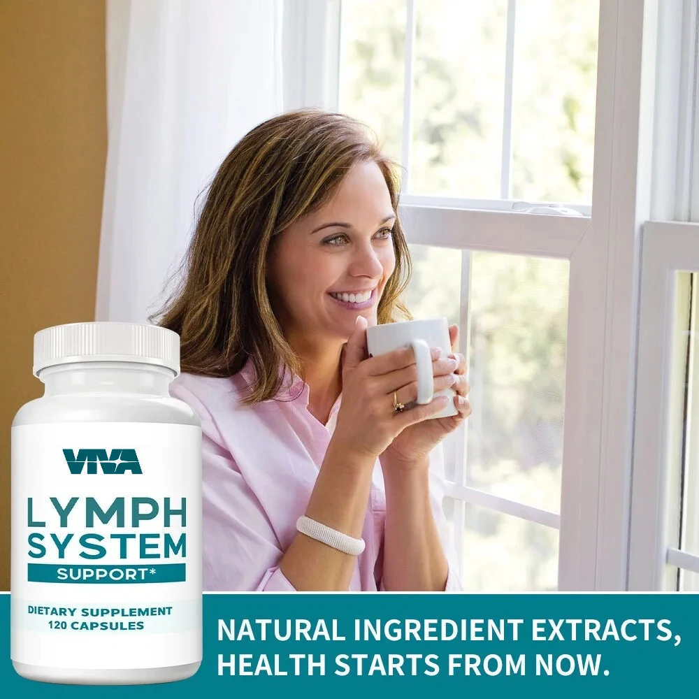 مكمل التنظيف اللمفاوي - دعم صحة الجهاز اللمفاوي، التنظيف والتخلص من السموم، يحسن الرفاهية بشكل عام، 120 كبسولة