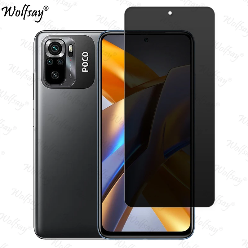 Privacy Screen Protector For Xiaomi Poco M5S Anti-Spy Tempered Glass Poco M5S Camera Len Film Glass For Poco M5S Glass 6.43 inch