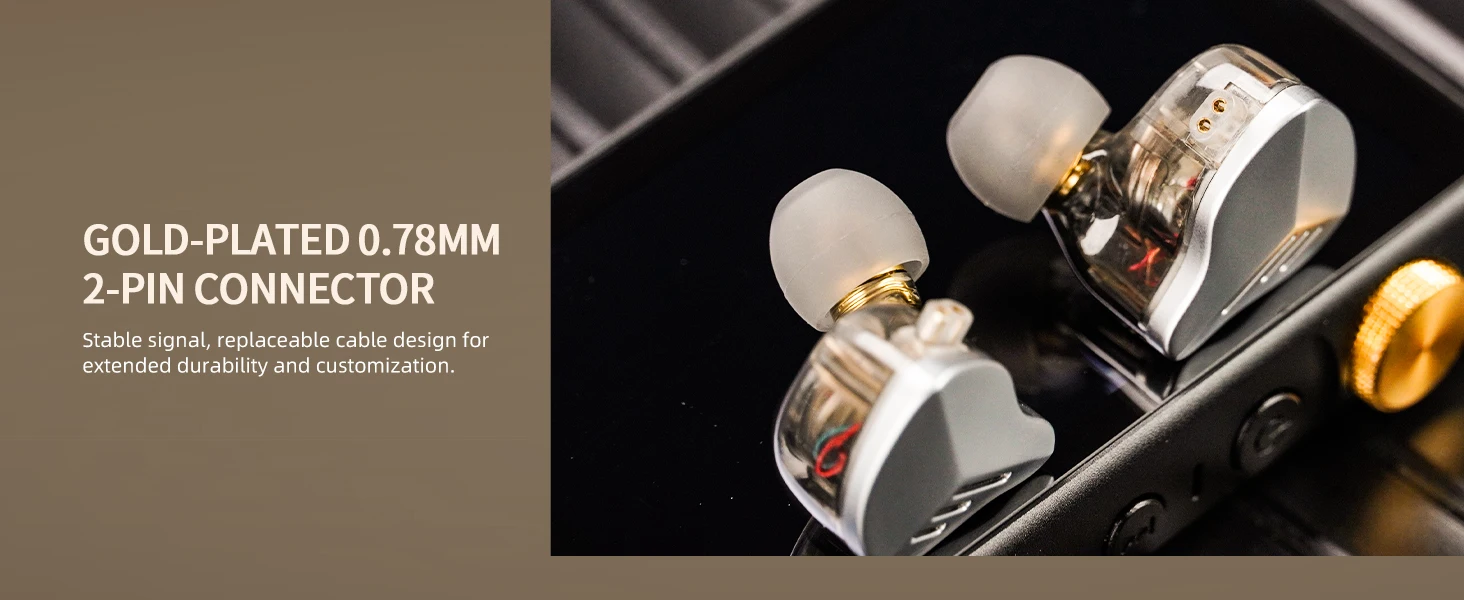 HiFi Walker A20 Pro In-Ear-Monitor für H2, H20 Pro MP3 1BA+1DD Hybrid-Treiber, Abnehmbares Kabel, Geräuschisolierend mit Klarem Vokal – Detail 5
