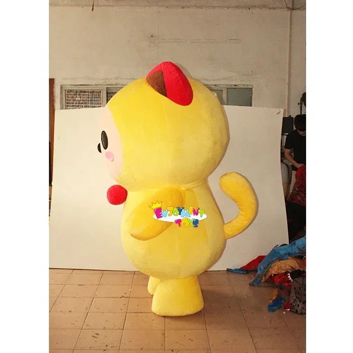 Hot selling customized cute cat mascot costume Inflatable cute cartoon cat mascot adult party costume