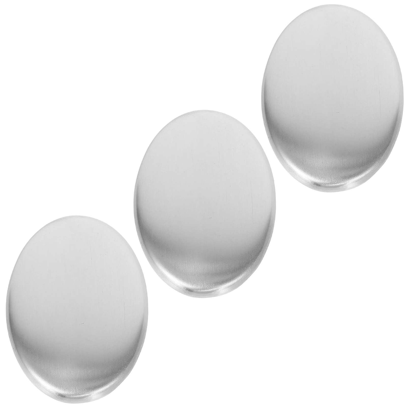 

3Pcs Odor Remover Stainless Steel Soap for Kitchen Practical Durable Dishwasher Safe Deordorizing Bar Silver Odor Absorber