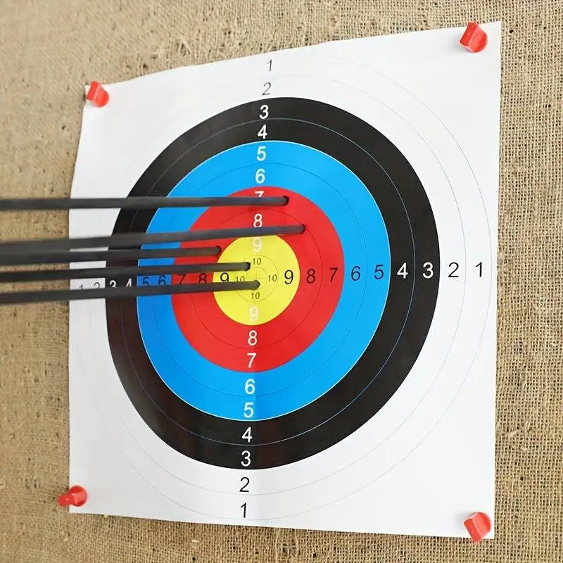 10pcs 40cm/16in Full-ring Archery Target Paste - Easy to Apply, Perfect for Improving Accuracy for Precision Shooting