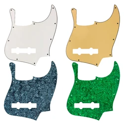 Fei Man - Custom Quality Pickguard For US, 10 Holes, 5 String Jazz Bass Guitar, Scratch Plate, Multicolor Choice
