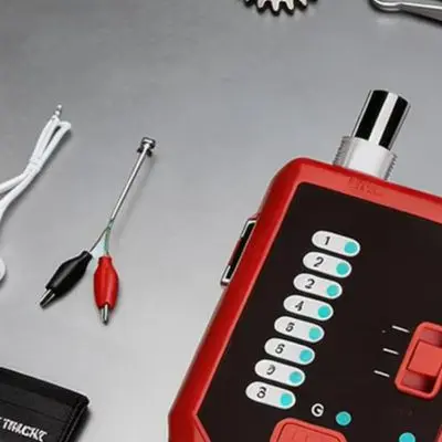 GD601 Network Line Tracer for RJ45 RJ11 and BNC Cables with Adjustable Sensitivity Flashlight and Built in Headphone Jack