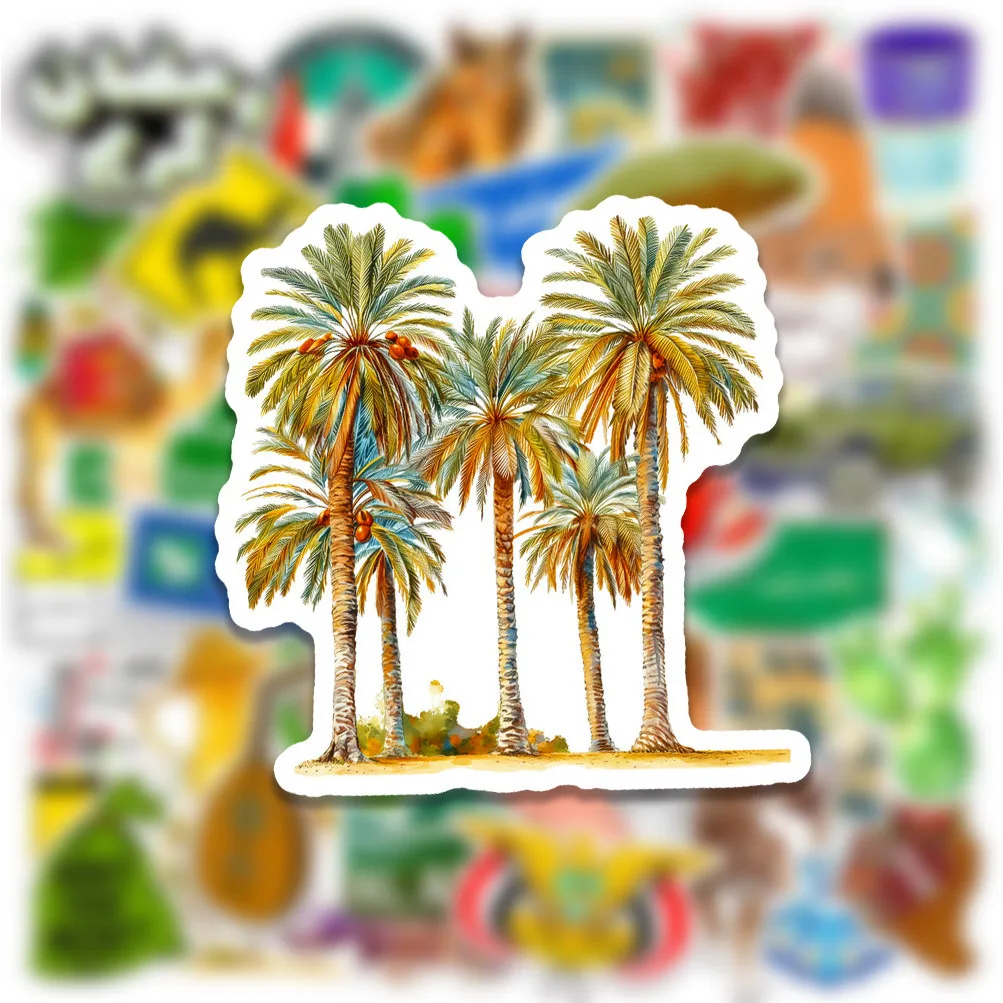 ​Saudi Arabian Desert Sticker Pack (50 Designs) | Waterproof Art for Global Crafters​ RecordingYourLife Store
