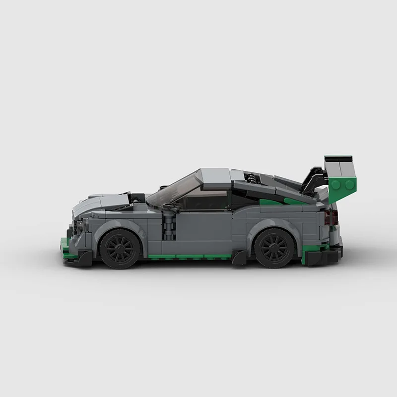 Children's toys racing car model MOC building block compatible Lego small particles DIY foreign trade cross-border wholesale