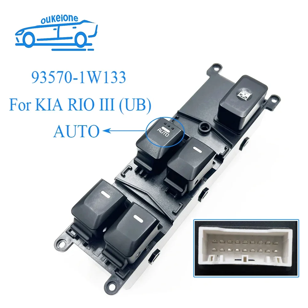 

Electric Power Master Window Switch Control Regulator Button for KIA RIO III (UB) 2015 2016 2017 93570-1W133 Car Accessories