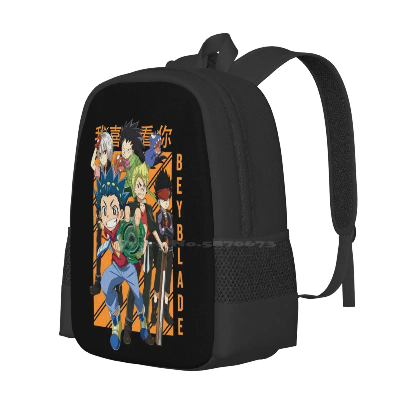 Beyblade Anime 3d Print Design Backpack Student Bag Beyblade Anime Beyblade Art Beyblade Design Beyblade Funny Beyblade Cool