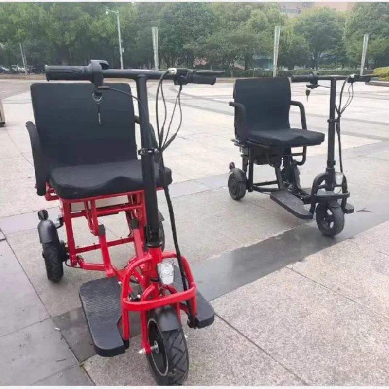 New shock absorber foldable electric tricycle scooter scooter elderly scooter