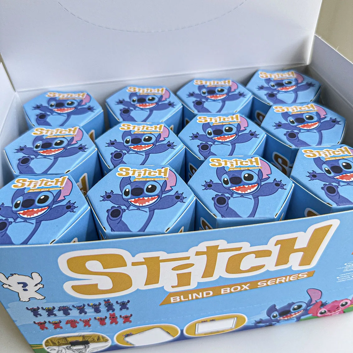 

New Disney Stitch Mobile Phone Desktop Car Decoration Party Angel Mysterious Cute Action Figures Model Doll Toys Christmas Gift