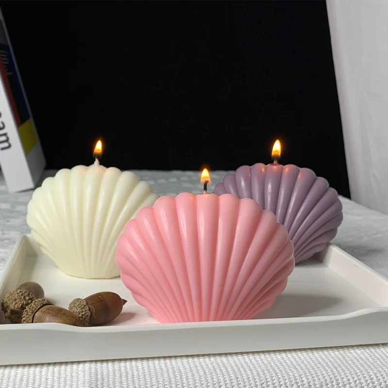 DIYMarine Series Silicone Cake Mold Wholesale Conch Three-Dimensional Shell Aromatherapy Candle Mold Clay Decoration Mold