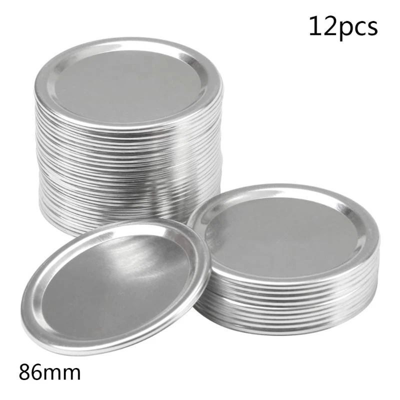 AXYC 10 Pcs/Set Wide Mouth Jar Lids Suitable for Mason Canning Jar Storage Caps