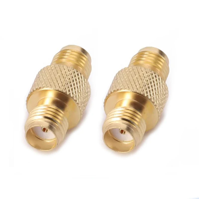 1 Stück RF-Koaxialadapter SMA-Buchse auf SMA-Buchse, gerader, vergoldeter Koaxialstecker mit Muster – Detail 3