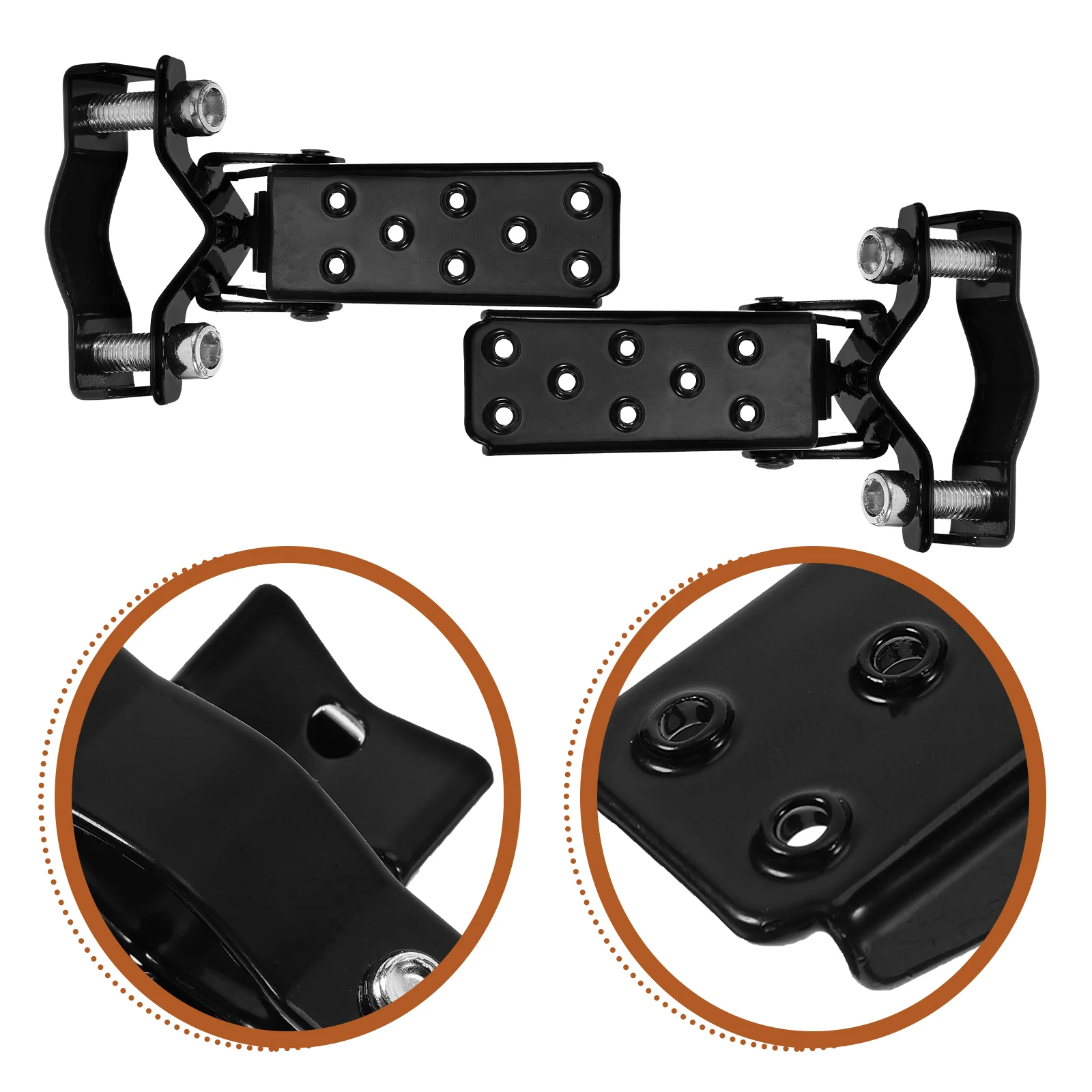 

2pcs Motorcycle Foot Pegs Retro Folding Red Anti Slip Vibration Reduction Accessories For Dirt Bike Rear Set Footrest