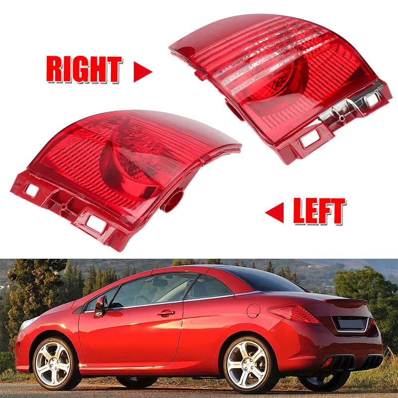 

Car Rear Bumper Fog Light Reflector Fog Lamp With Bulb For Peugeot For 2008 2014-2018 308CC 2009-2012 For Citroen C3XR