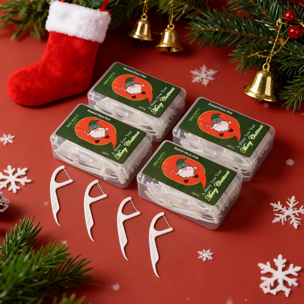 Bestseller Weihnachtsflossers – verdickt und sanft, Tiefenreiniger, ideales Geschenk für die Mundpflege im Urlaub