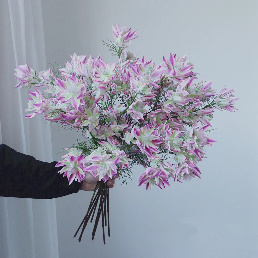 1PC High Simulation Blushing Bridal Flower Shooting Prop Sample Room Romantic Home Decor Floral Arrangement Landscape Creation