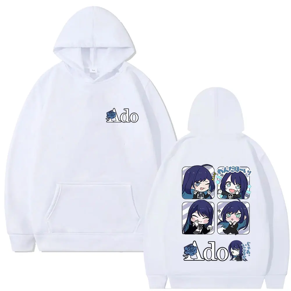 

Kawaii Cute Ado Cartoon Style Hoodie Men Women Fashion Casual Oversized Hooded Tracksuit Unisex Y2k Japanese Pullover Hoodies