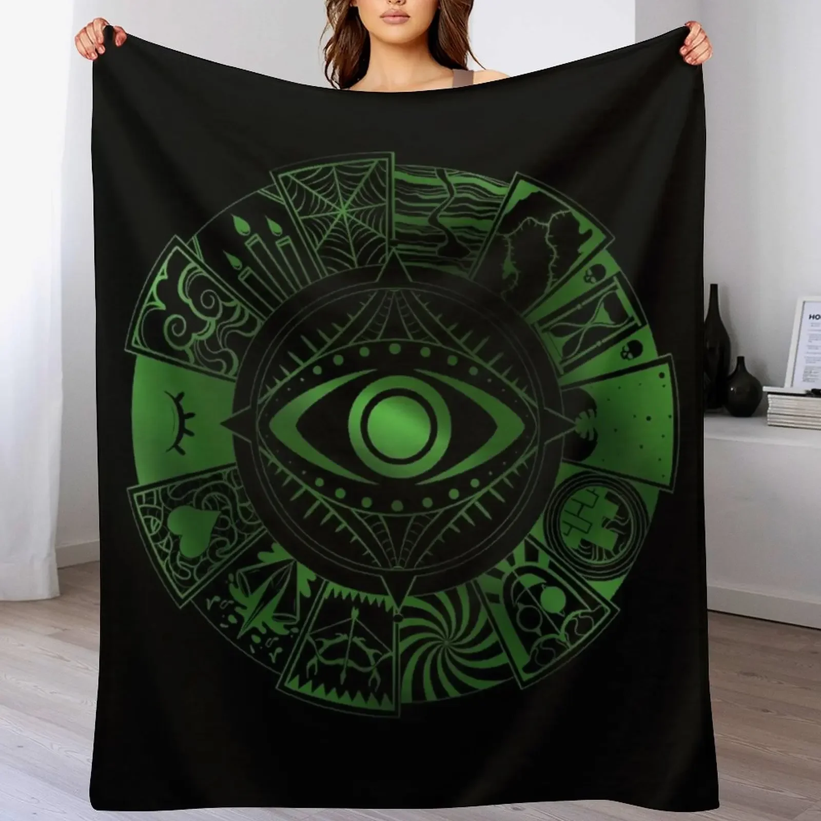 Fears Wheel Throw Blanket Decoratives Flannel Fabric Sofa Plush Blankets