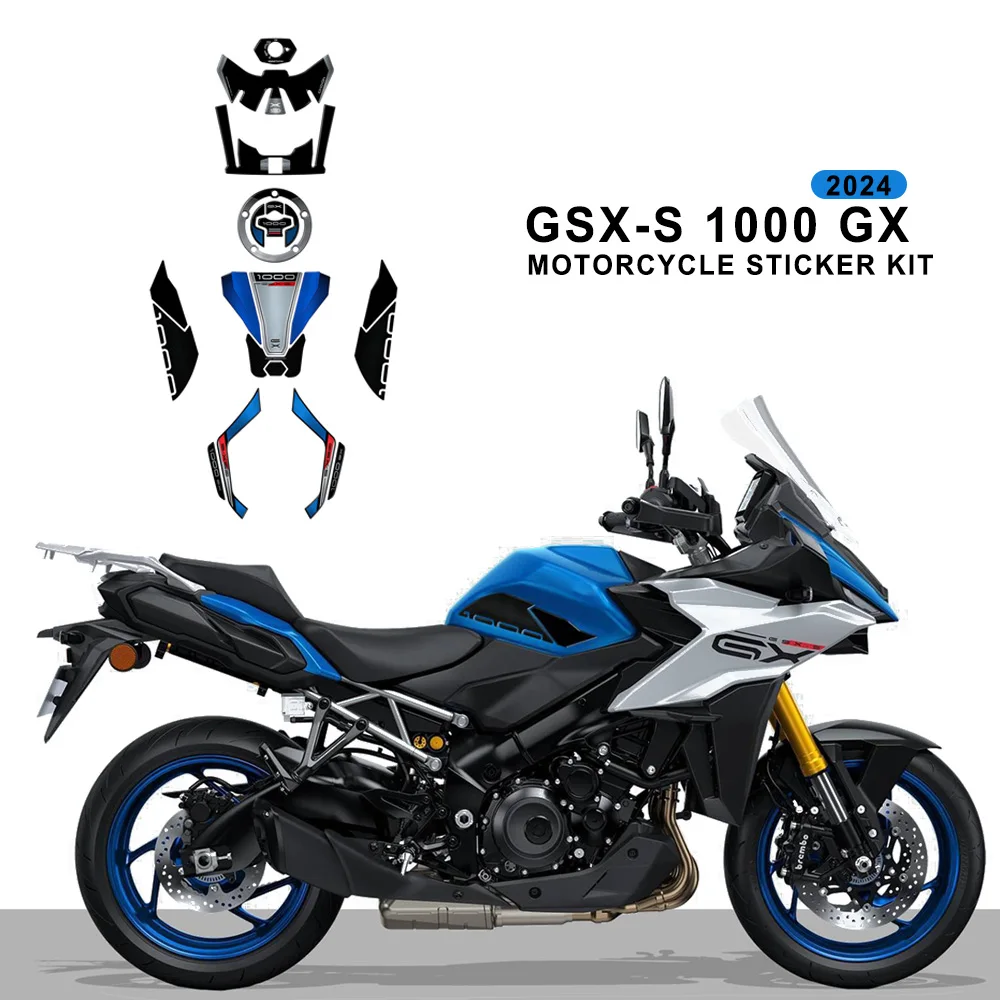 Pour GSX-S 1000 GX S1000GX 2024- Moto Accessoires 3D Élection Xy Résine Autocollant Protection Kit d\'invitation