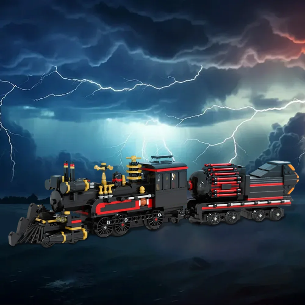ตัวต่อโกบริกส์ MOC รถไฟแห่งกาลเวลา จูลส์ เวิร์นส์ แบบประกอบเอง ของเล่นเด็ก ของขวัญ