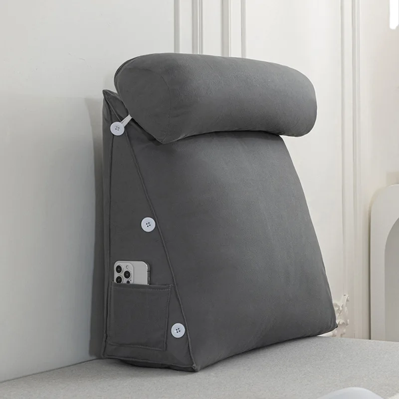 

Bedhead Multifunctional Waist Protection Backrest Cushion Living Room Sofa Triangular Backrest That Can Be Disassembled Washed