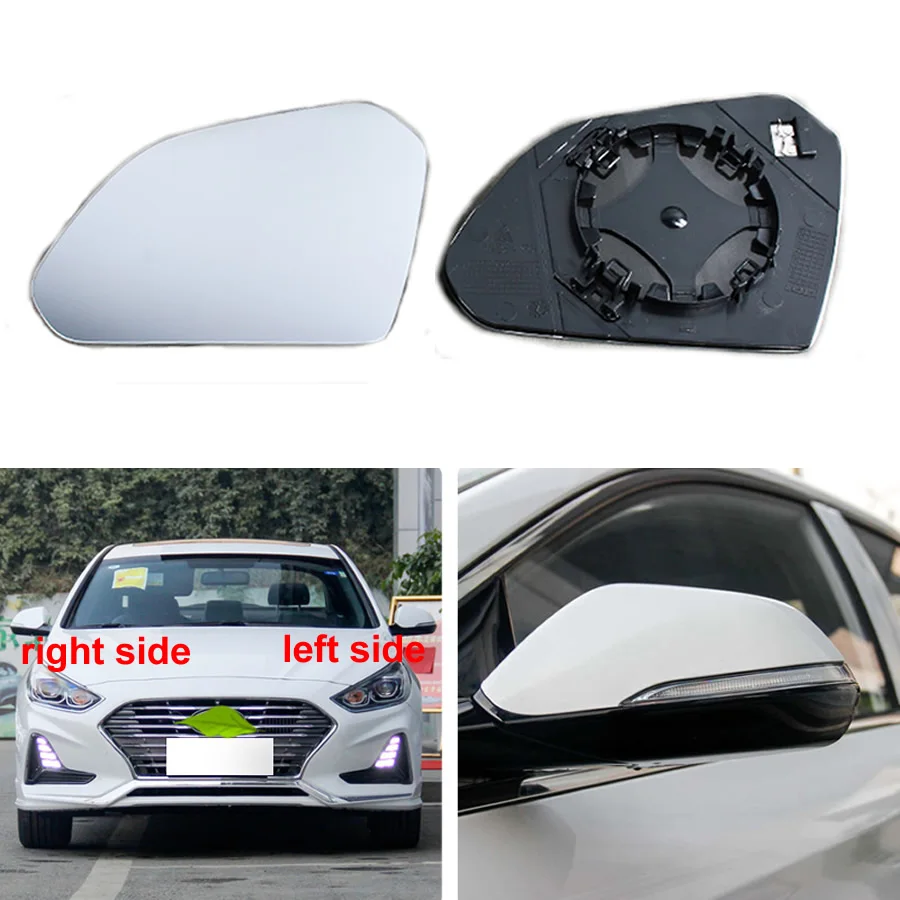 

For Hyundai Sonata 9th Generation 2015-2019 Door Wing Rear View Mirror Lenses Outer Rearview Side Mirror Glass Lens with Heating