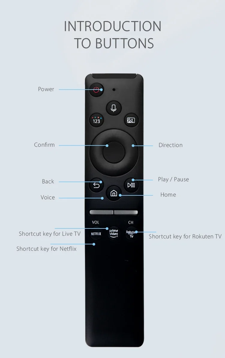 For Samsung BN59-01330B BN59-01312B Voice TV Remote Control Samsung Smart TV Remote BN59-01312F BN59-01327B BN59-01357A