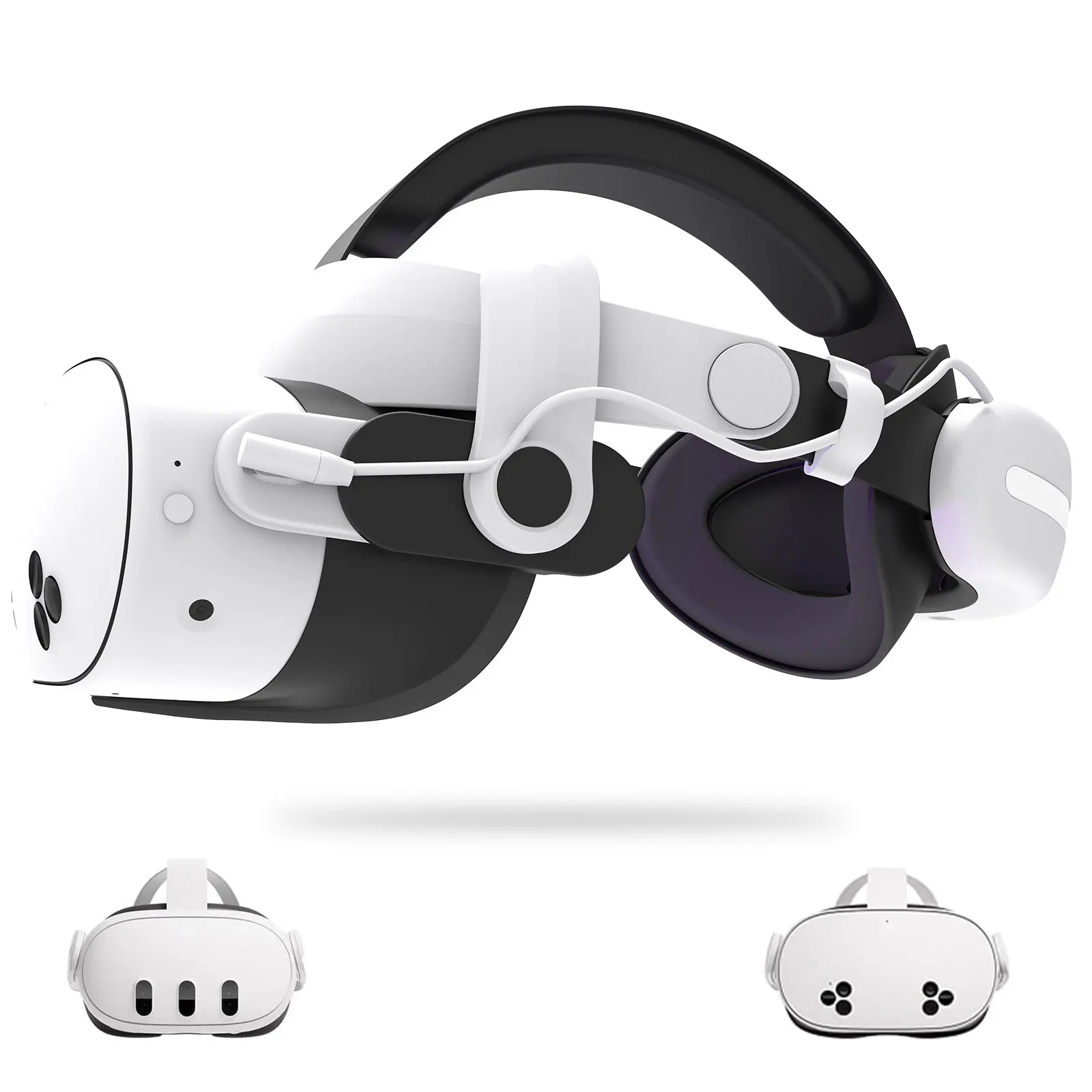 

For Meta Quest 3/Quest 3s 12000mAh Battery Comfort Head Strap Replacement Elite Strap 18W Charging Enhanced Playtime and Support