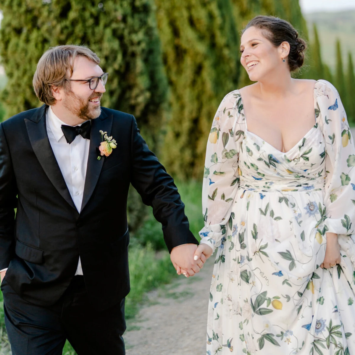 Robe de Mariée en Mousseline de Soie à Manches sulfBouffantes, Tenue Florale Botanique Personnalisée, Colorée, Grande Taille, pour Séance Photo des Patients