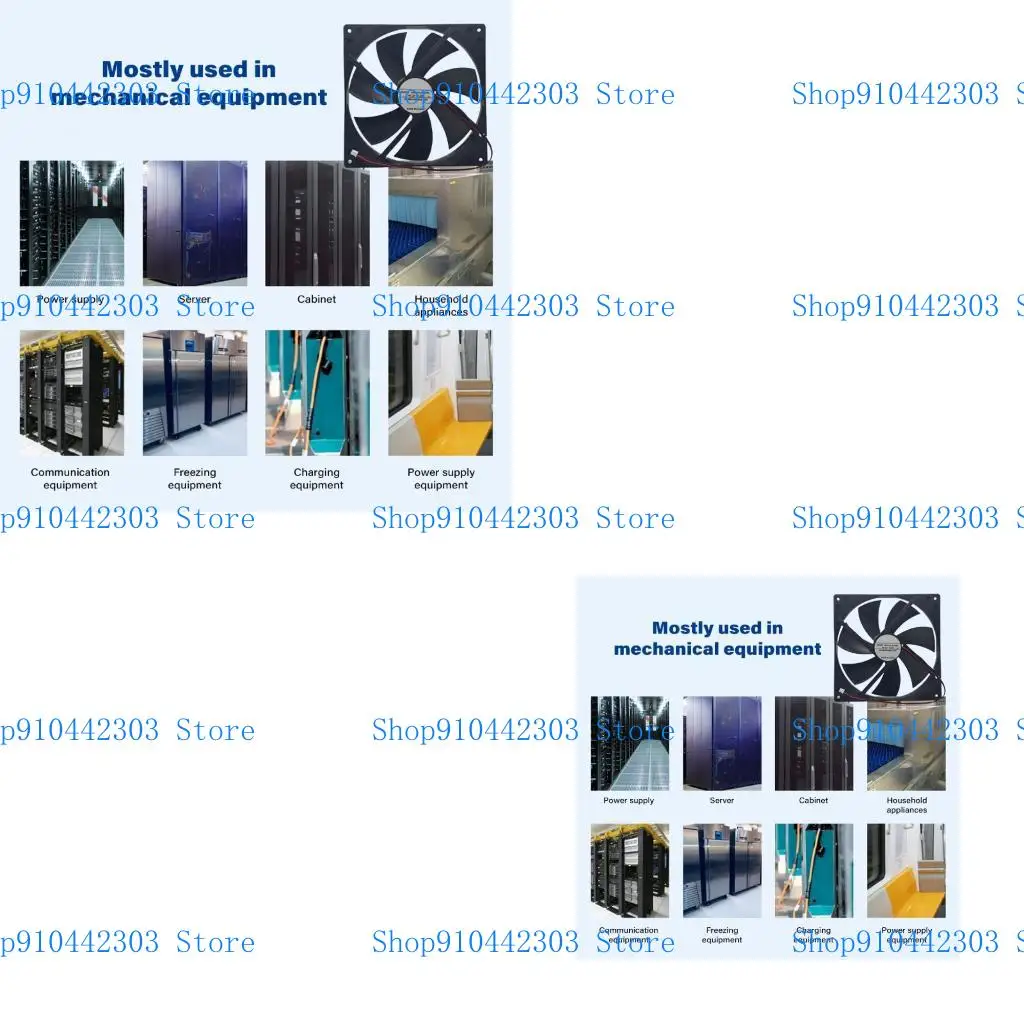 

L4MD 180mm 12V Low Noise Cooling Fan 25mm Thickness 53CFM XH2.54mm Power Connector For Cabinet Electronics