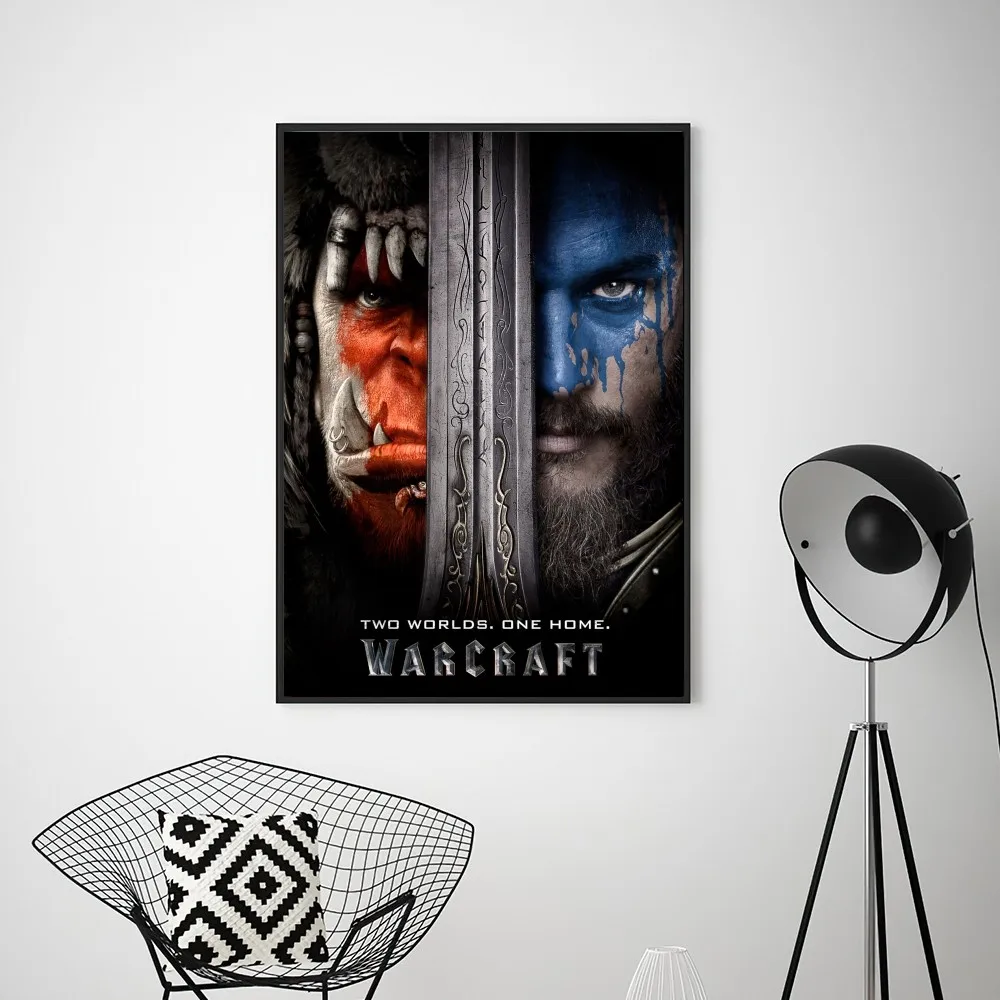 GAME W-Warcrafts Poster Prints Wall Pictures Living Room Home Decoration