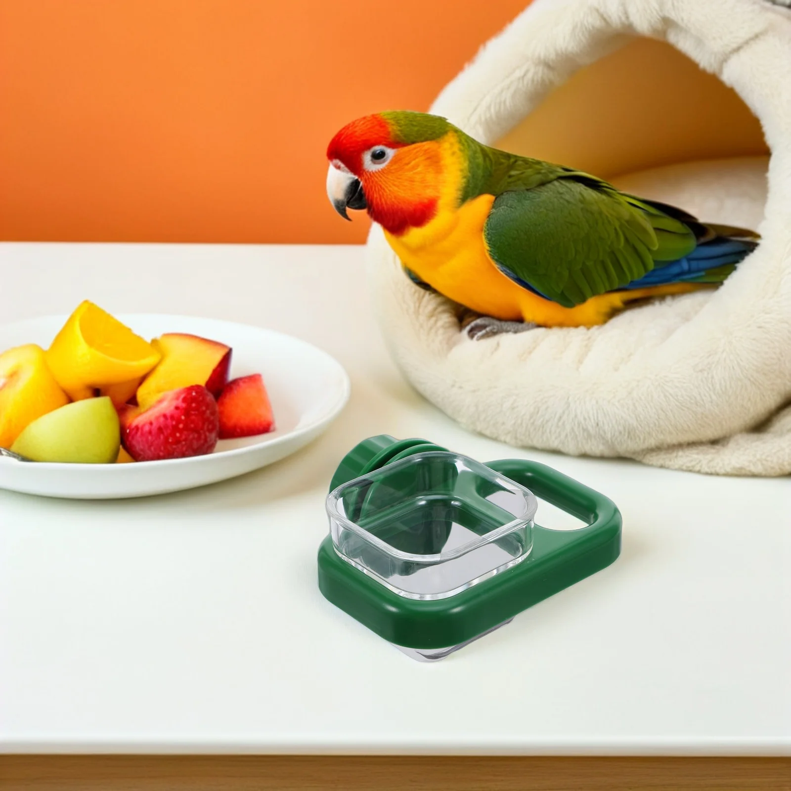 

Bird Cage Waterer Hanging Automatic Pet Water Feeder For Parakeet Canary Chinchilla Rabbit Ferret Guinea Pig Dripless Small