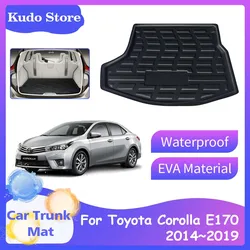 Car Trunk Mats for Toyota Corolla Auris E180 Hybrid E170 2015~2018 Waterproof Luggage Carpet Tray Space Storage Pads Accessories