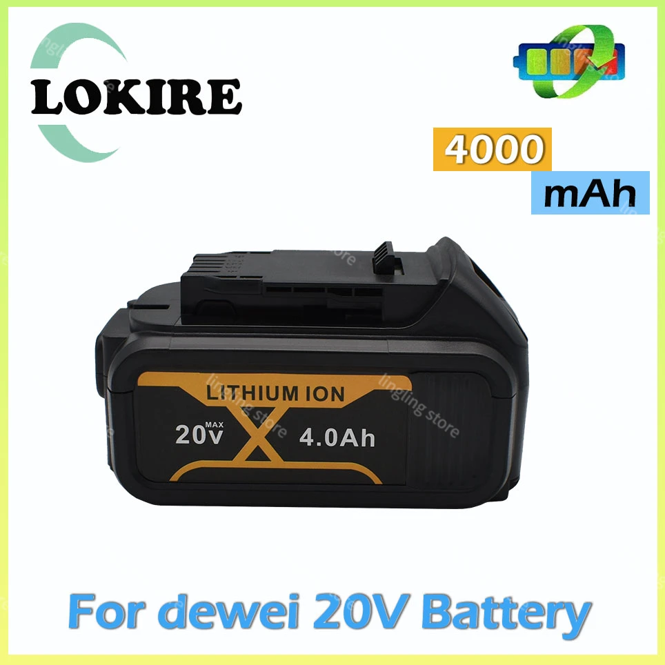 

For dewei 4.0Ah 20V DCB200 rechargeable Li-ion Battery， for dewei MAX DCB205 DCB201 DCB203 power tool Batteries