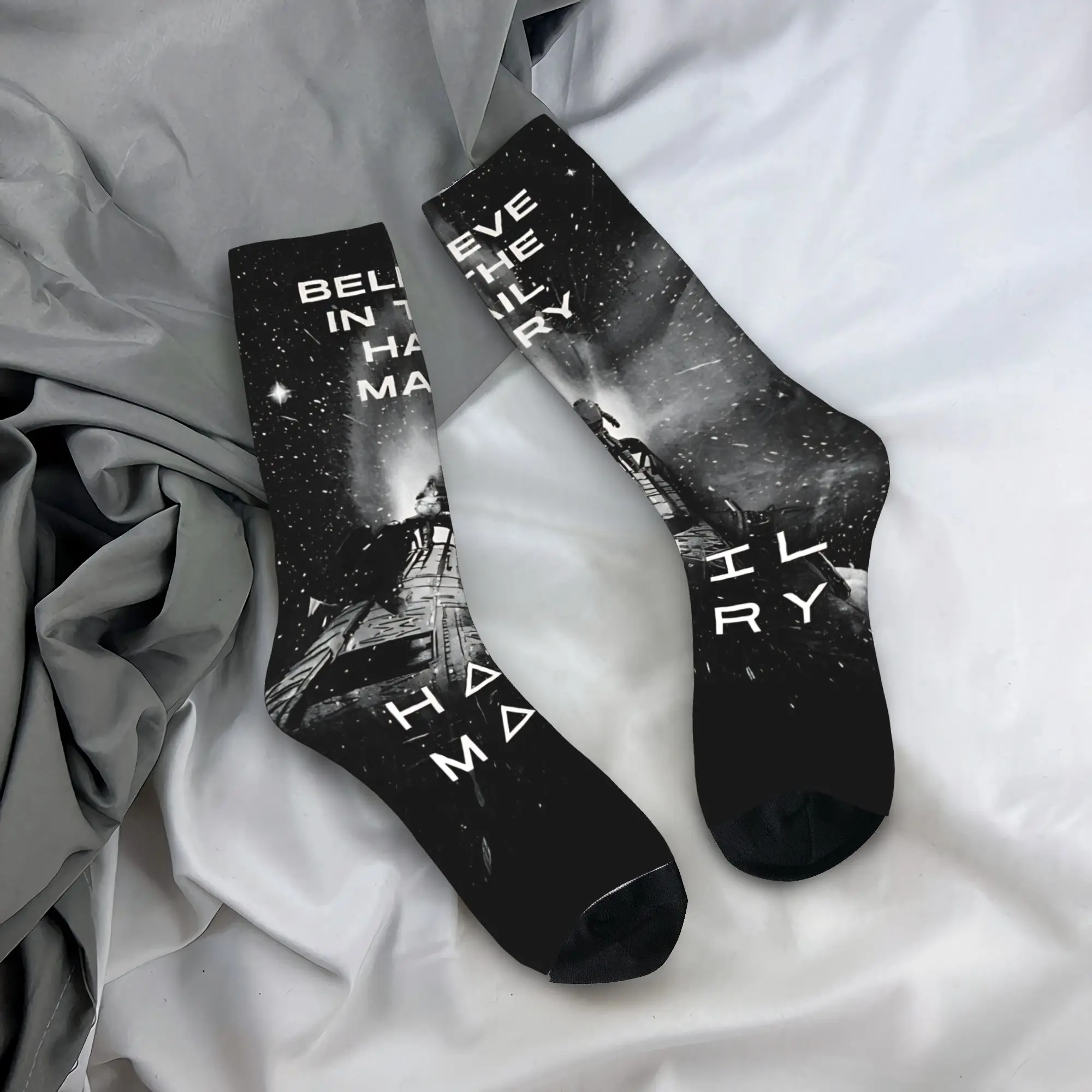 Believe In The Project Hail Mary  Socks Men's Women's Socks High Quality Spring Summer Autumn Winter Middle Tube Socks Gifts