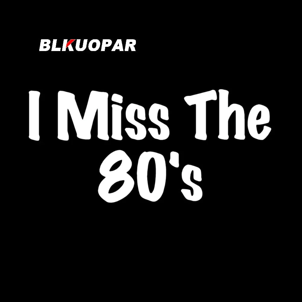 Blkuopar eu falta dos anos 80 adesivo de carro à prova de arranhões personalidade protetor solar protetor de porta de carro à prova d'água decoração original