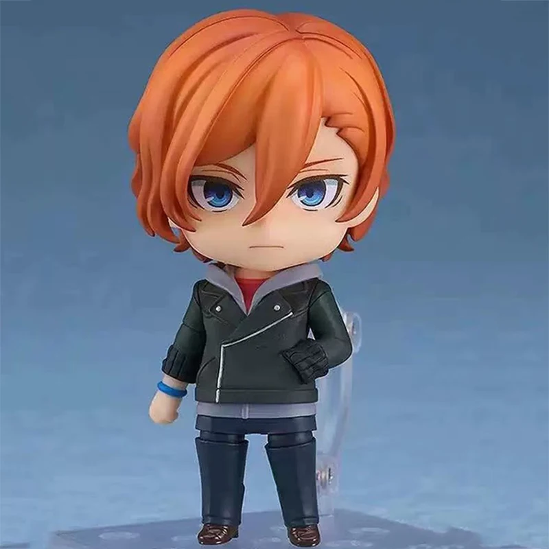 10cm Anime #2409 Dazai Osamu Bungo Figure Stray Dogs Figurine Nakahara Chuya #2410 Nendoroid Toy PVC Collectible Q Version Dolls