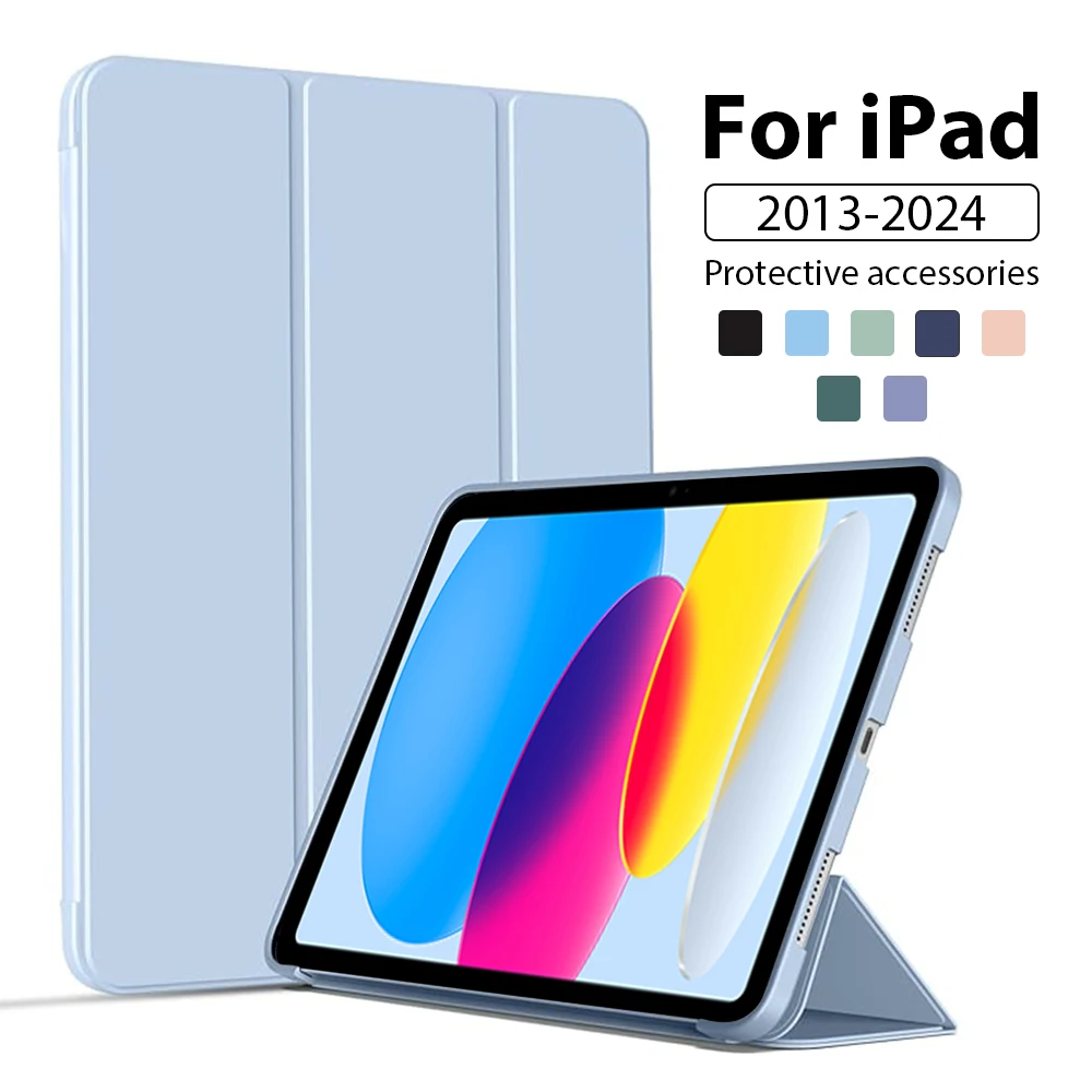 

For Ipad 10th Generation 10.9 Pro 11 12.9 12 9 13 inch 2024 M2 M4 Case Air 6 5 4 3 For iPad 7th 8th 9th 10.2 Mini 6 7 10.5 Cover