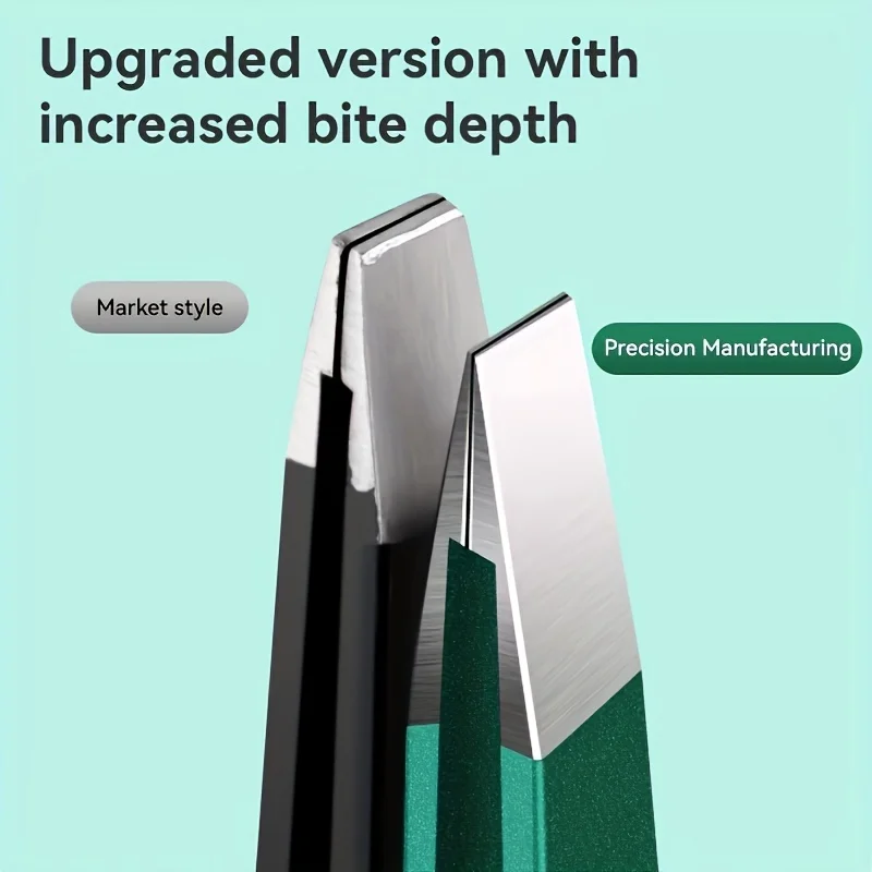 Conjunto de pinças de aço inoxidável, 4 peças, clipe de sobrancelha, extrator de cabelo fino multifuncional, adequado para remoção de pelos faciais, presentes