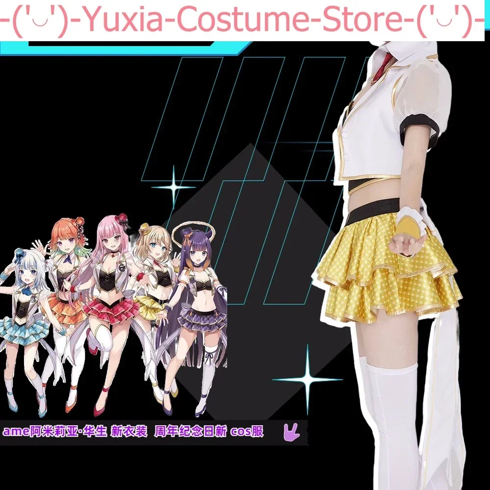 Anime! Vtuber Hololive Cosplay Costume, Gawr Gura, Tokyo Anashi, Kiara, Uniforme de vêtements de travailleurs, Tenue de fête d'Halloween, Nouveau