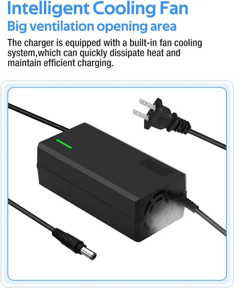 58.8 فولت 3 أمبير سريع للغاية لبطارية ليثيوم 52 فولت مع نظام تبريد، 52 فولت لبطارية 52 فولت (DC5.5x2.1 ملم plug-3A) #4
